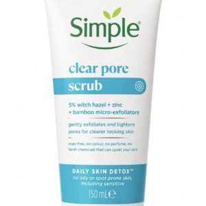 Simple clear pore scrub